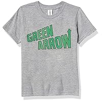 Warner Brothers Justice League Green Arrow Boy's Heather Crew Tee