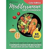 Mediterranean Diet Cookbook: сomplete guide for beginners: How to lose weight and enjoy your food. Healthy 28-day meal plan. 83 Quick and Easy Recipes Mediterranean Diet Cookbook: сomplete guide for beginners: How to lose weight and enjoy your food. Healthy 28-day meal plan. 83 Quick and Easy Recipes Hardcover Paperback