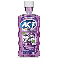 ACT Kids Anticavity Fluoride Rinse Groovy Grape 16.9 fl. oz. Accurate Dosing Cup, Alcohol Free
