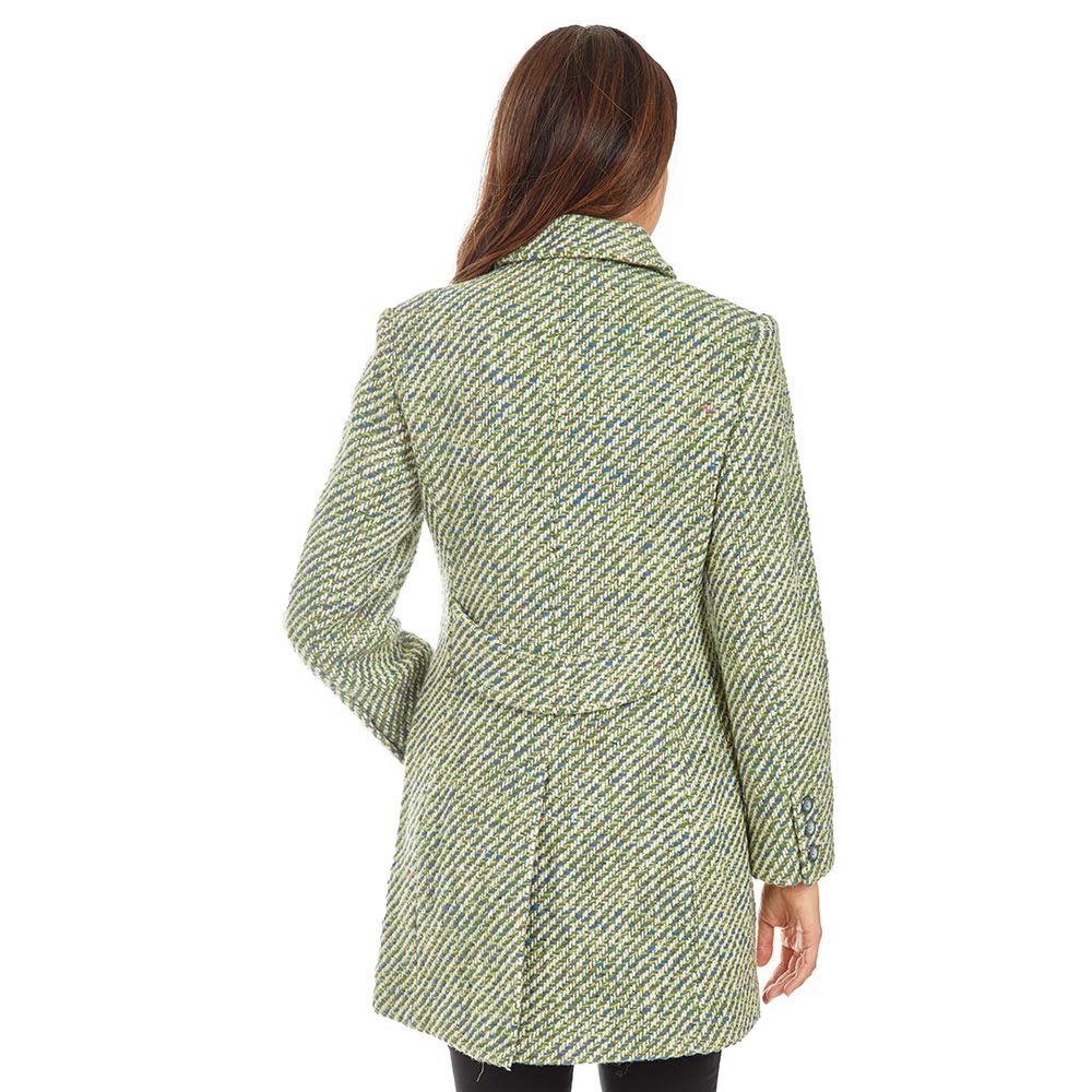 Donatella Women's Single Breasted Wool Walker Coat