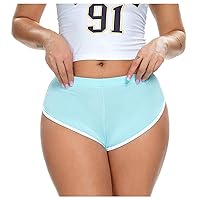 Sexy Yoga Shorts for Women Summer Comfy Stretchy Active Workout Athletic Shorts Elastic Waist Booty Shorts