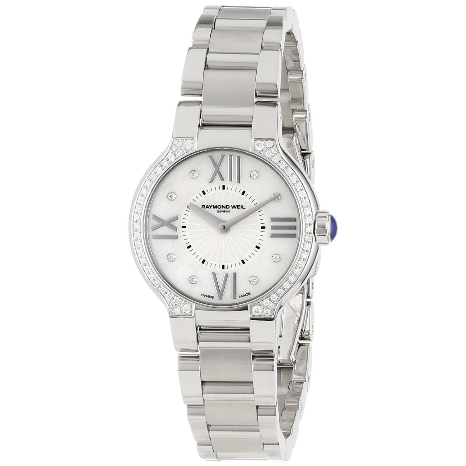 RAYMOND WEIL Women's 5927-STS-00995 Noemia Mother-of-Pearl Diamond Dial Watch