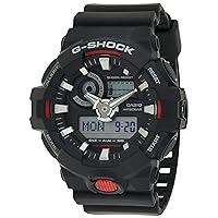 Casio 2018 GA700-1ACR Watch -Digi Super LED 3D Black/Red