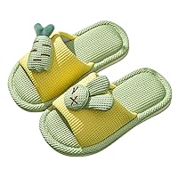 Girl Thong Sandals Girls Boys Kids Home Slides Indoor Floor Cute Cartoon Soft Comfortable Non Kids Bedroom Shoes Girls