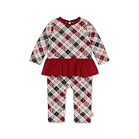 Burts Bees Baby Baby-Girls Long Sleeve Ruffle Bottom One Piece Coverall Romper Jumpsuit