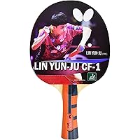 Butterfly Lin Yun-Ju Shakehand Ping Pong Paddle - Lightweight & Offers A High Degree of Control for Developing Table Tennis Players - Recommended for Beginners