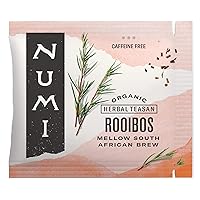 Organic Rooibos Tea, 100 Tea Bags, South African Red Tea, Caffeine Free Herbal Tea