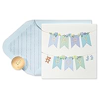 Papyrus New Baby Boy Card (Little Miracle)