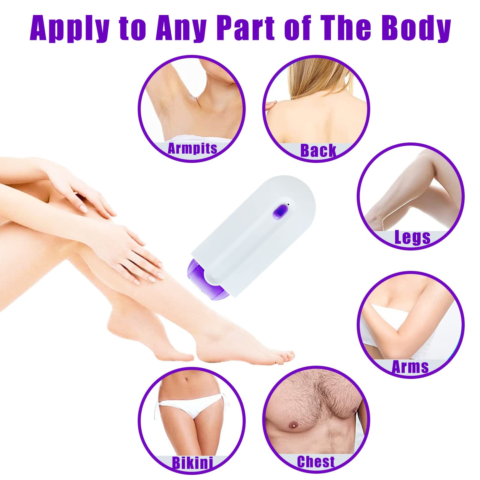 Silky Smooth Hair Eraser，Silky Smooth Hair Eraser Painless Hair Removal,Applicable to Any Part of The Body