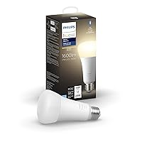 Smart 100W A21 LED Bulb - Soft Warm White Light - 1 Pack - 160LM - E26 - Indoor - Control with Hue App - Works with Alexa, Google Assistant and Apple Homekit