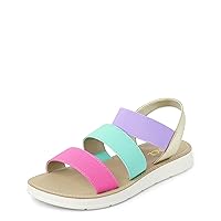 The Children's Place Girl's Open Toe Flat Sandals