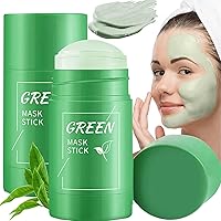 Green Tea Mask Stick,Clay Mask, Face Mask Skin Care,Green Tea Deep Cleanse Mask Stick, Blackhead Remover and Oil-Control (Green)