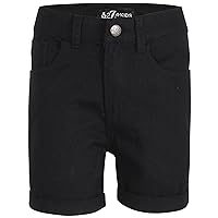 Kids Girls Cotton Shorts Comfort Stretch Skinny Pants Trousers Shorts