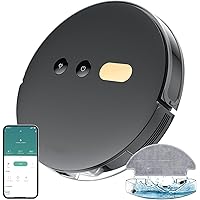 2-in-1 Robot Vacuum and Mop Combo - Robot Vacuum Cleaner with Air Aromatherapy, 8000Pa Super Suction, APP & Alexa Control, Self-Charging, Maps Multiple Floors, Ideal for Pet Hair/Carpets/Hard Floors