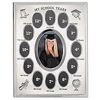 Lawrence Frames My School Years Silver Plated 8x10 Multi Picture Frame