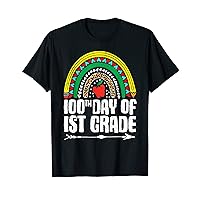 100th day Of 1st Grade 100 days of School Rainbow Teacher T-Shirt