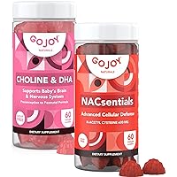 NAC 600mg + Choline & DHA Gummies Bundle - Nutritional Support for Daily Wellness