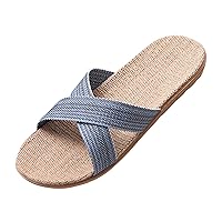 Mens Memory Foam Slipper Thick Sole Non Slip Indoor Floor Sandals And Slippers S Slippers for Men Size 12 Wide