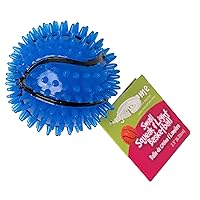Gnawsome Dog Toys - 2.5-Inch Spiky Squeaker Basketball - Small - Dental & Gum Wellness - Stimulating Fun - Hidden Squeaker - Durable for Heavy Chewers - 100% BPA-Free - Assorted Colors