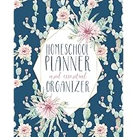 Undated Customizable Homeschool Planner and Essential Organizer | Blue Cactus Watercolors: Best Homeschool Planner and Organizer and Record Keeper for ... info, keep notes. (Homeschool Planners) Undated Customizable Homeschool Planner and Essential Organizer | Blue Cactus Watercolors: Best Homeschool Planner and Organizer and Record Keeper for ... info, keep notes. (Homeschool Planners) Paperback