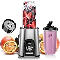 900W Blender for Shakes and Smoothies, Personal Blenders for Kitchen with 6 Fins Blender Blade, Smoothie Blender with 2 * 22 oz To-Go Cups BPA Free
