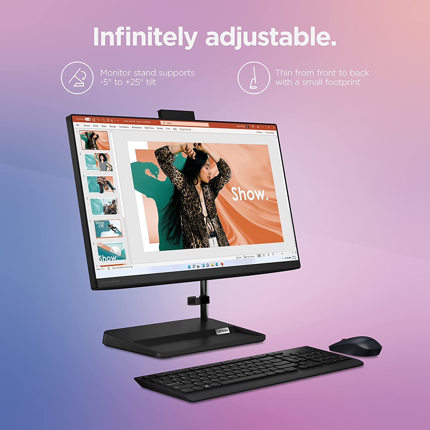 Lenovo IdeaCentre All-in-One Desktop 2023, 21.5