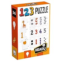 Headu IT21093 123 Puzzle Educational Game, Assorted