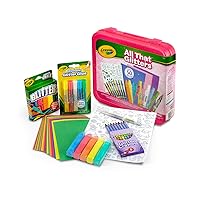 Crayola All That Glitters Art Case (50+pcs), Glitter Crayons & Coloring Supplies, Kids Art Set, Gifts for Girls & Boys, Ages 5+