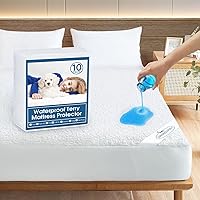 10 Pack Mattress Protector Twin Waterproof Mattress Topper Pad Cover Bed Sheets Fitted up - 14
