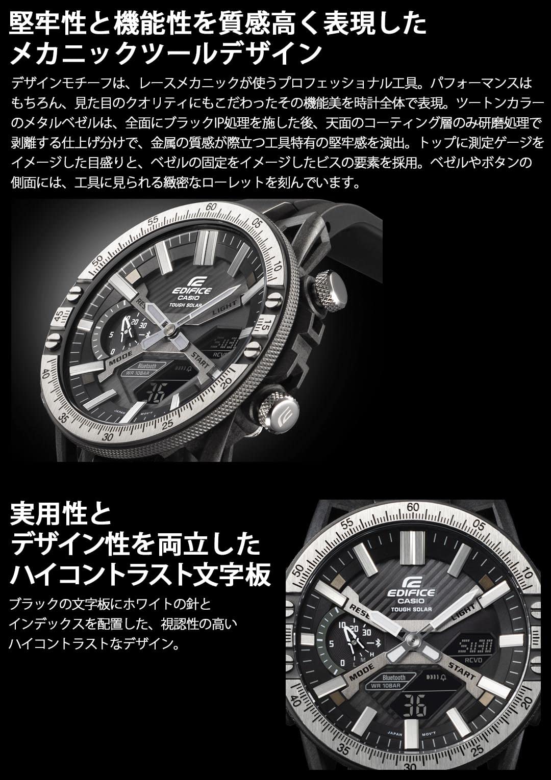 Casio ECB-2000YTP-1AJF Edifice Edifice Mechanic Tool Design ECB-2000YTP Bluetooth Watch Japan Import June 2023 Model