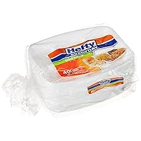 Hefty Everyday Soak-Proof Foam Compartment Tray, White, 9 x 11 Inch, 40 Count (Pack of 6) 240 Total