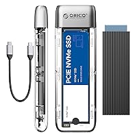 ORICO M.2 NVMe SATA SSD Enclosure, Tool-Free USB 3.2 Type-C 10Gbps to M.2 SSD Enclosure for SATA/NVMe M.2(M-Key/B+M-Key) SSD Support 2230/2242/2260/2280, Up to 4TB-TXM2M