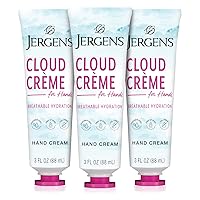 Jergens Cloud Créme Hand Cream, Lotion with Hyaluronic Complex, Non-Greasy & Breathable, 3 fl oz (Pack of 3)