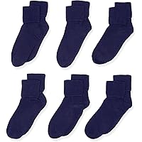 Jefferies Socks Girls 2-6X Seamless Turn Cuff 6 Pair Pack Socks