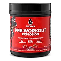 Pre Workout, PreWorkout Explosion, Pre Workout Powder for Men & Women, PreWorkout Energy Powder Drink Mix, Sports Nutrition Pre-Workout Products, Fruit Punch (30 Servings)