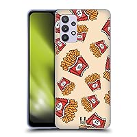 Head Case Designs French Fries Pixel Food Soft Gel Case Compatible with Samsung Galaxy A32 5G (2021)