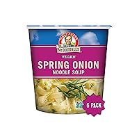 Dr. McDougall's Spring Onion Noodle Soup - Gluten Free and Vegan Ramen Noodles - Instant Ramen Noodle Cups - Vegetarian Ramen Soup - Instant Noodles - 1.9 Ounces - Pack of 6