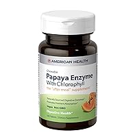 American Health Papaya Enzyme Chewable Tablets Digestive Health Bundle - 600 Count with 100 Count