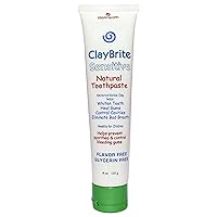 Claybrite Natural Toothpaste for Sensitive Gums & Teeth - Non-Fluoride