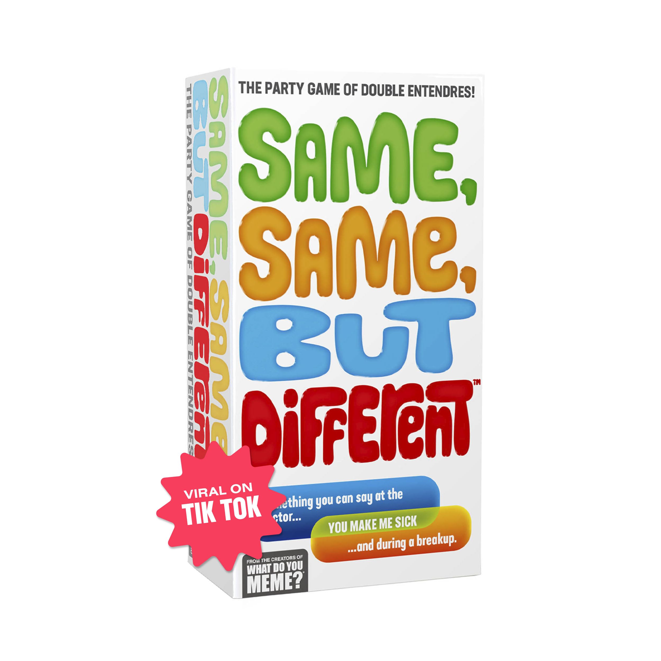 WHAT DO YOU MEME? Same Same But Different - The Party Game of Double Entendres – Adult Card Games for Game Night