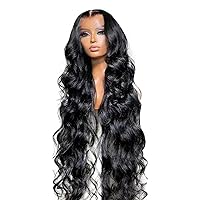 28in Wigs Lace Front Human Hair 28 Inch Pre Plucked With Baby 180% Density Glueless For Women Frontal Natural