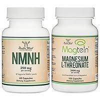 NMNH 250mg, Magnesium L-Threonate, Boost NAD+ Levels and Support Cognitive Function