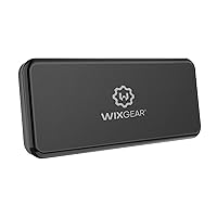 WixGear Magnetic Phone Car Mount, Universal Stick On Rectangle Flat Dashboard Magnetic Car Mount Holder, for Cell Phones and Mini Tablets -Extra Strong with 10 Magnets!