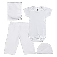 Boys Five-Piece Bamboo Viscose Layette Set with Bodysuit