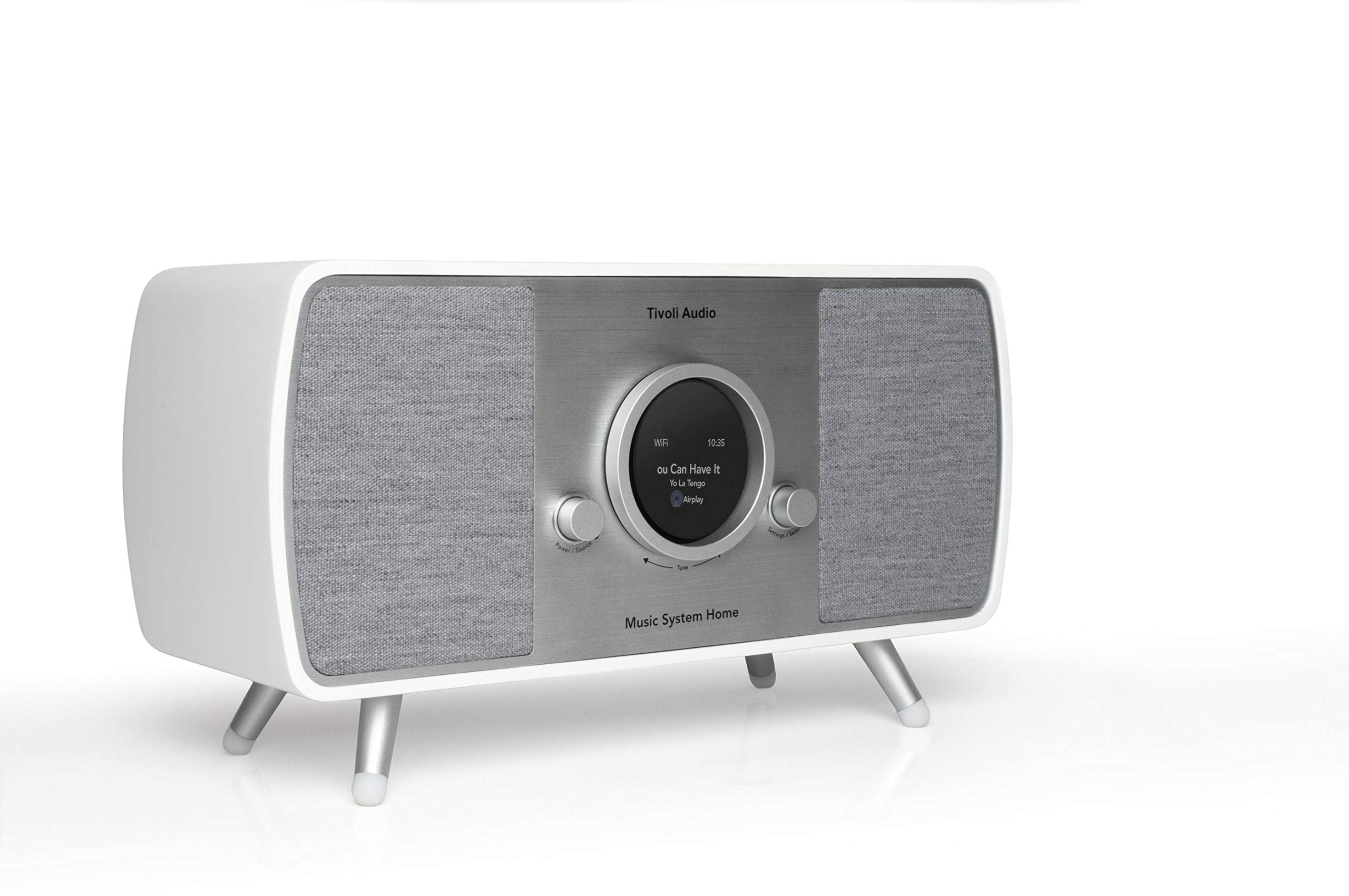 Tivoli Audio Music System Home Gen 2 Wi-Fi/AM/FM/Bluetooth Hi-Fi System (White/Grey)