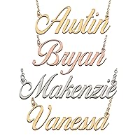Personalized Name Necklace Custom Penant for Womens