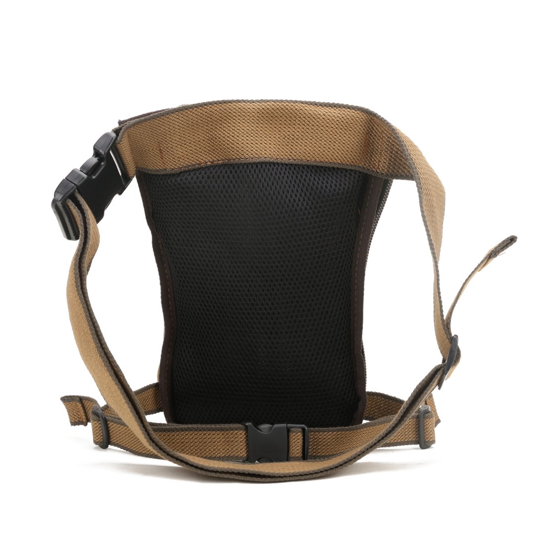 Hebetag Drop Leg Bag Canvas Thigh Pouch for Men Women Tactical Military Motorcycle Bike Cycling Multi-Pocket Waist Fanny Pack Travel Hiking Climbing Outdoor Pocket Coffee