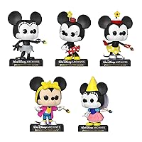 Pop! Minnie Disney Archives Set of 5 - Princess Minnie (1938), Minnie (2013), On Ice (1935), Plane Crazy (1928) and Totally Minnie (1988)