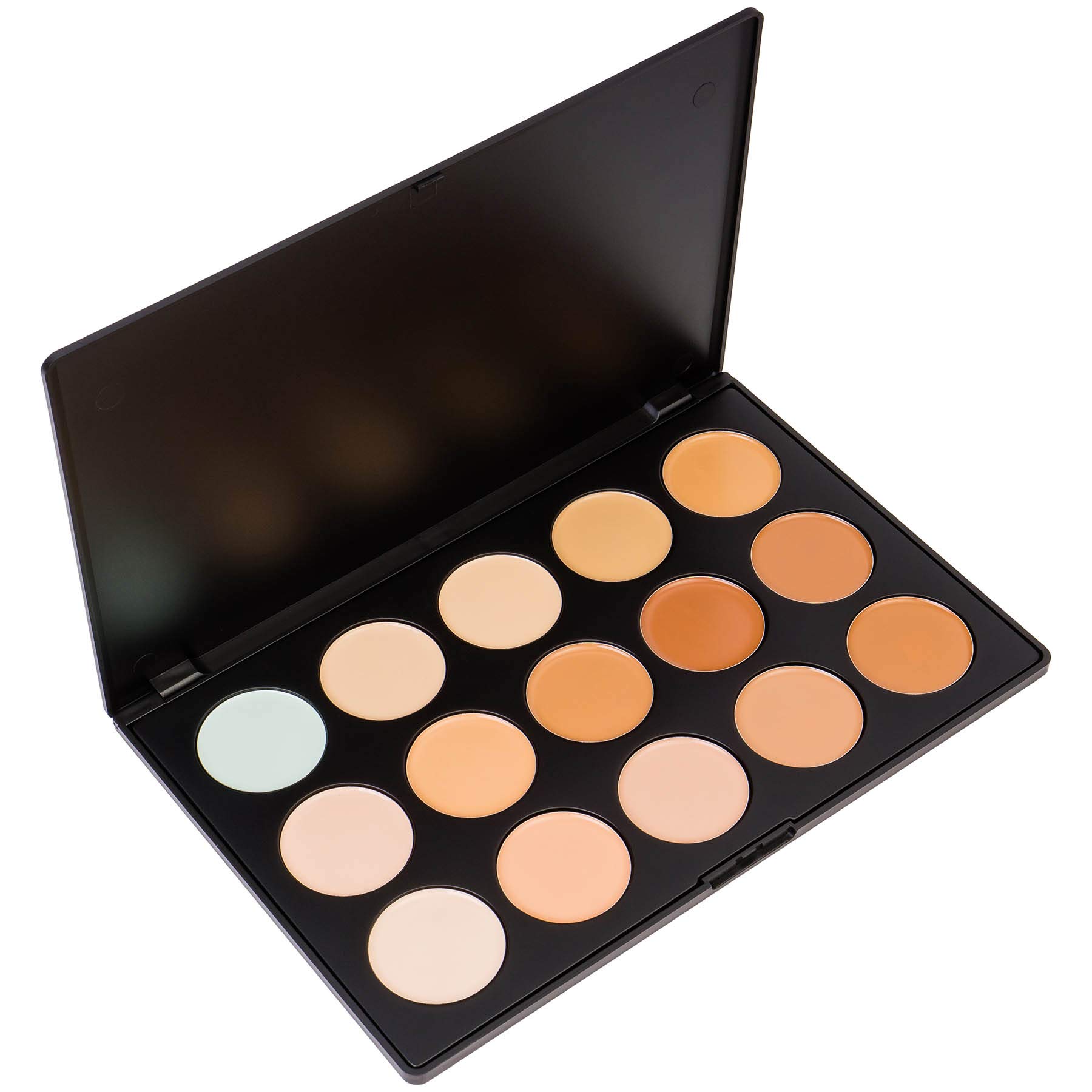 SHANY Professional Cream Foundation and Camouflage Concealer - 15 Color Palette