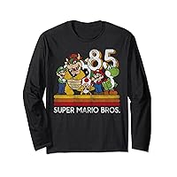 Nintendo Super Mario Retro Character Line-Up Long Sleeve T-Shirt